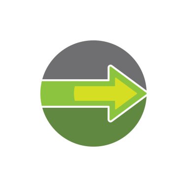 Ok illüstrasyon logo vektör şablonu