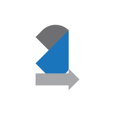 Ok illüstrasyon logo vektör şablonu