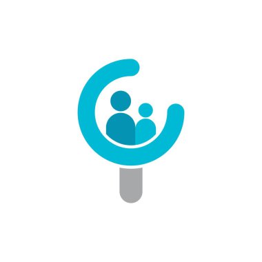 arama logo vektör şablonu illüstrasyon tasarımı