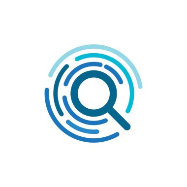 arama logo vektör şablonu illüstrasyon tasarımı
