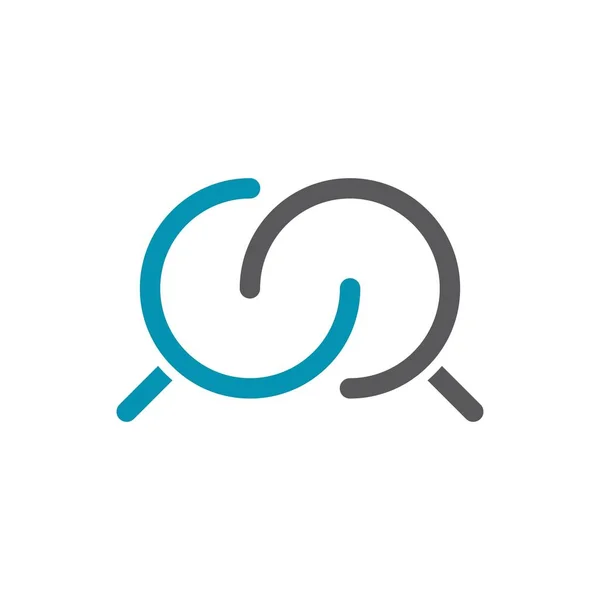 Logo Wyszukiwania Wektor Szablon Ilustracja Projekt — Wektor stockowy