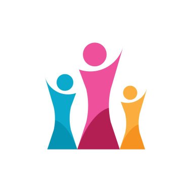 Evlat Edinme ve Toplum Bakımı Logo şablonu vektörü