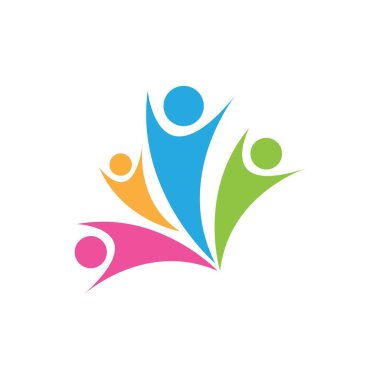 Evlat Edinme ve Toplum Bakımı Logo şablonu vektörü