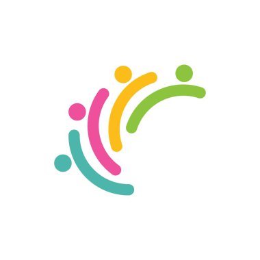 Evlat Edinme ve Toplum Bakımı Logo şablonu vektörü