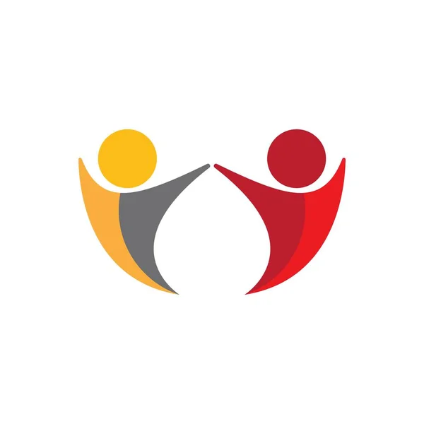 Evlat Edinme Toplum Bakımı Logo Şablonu Vektörü — Stok Vektör