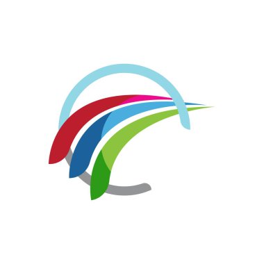 Swoosh profesyonel logo vektör çizimi tasarımı