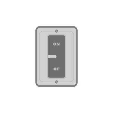 electric switch power logo vector illustration design