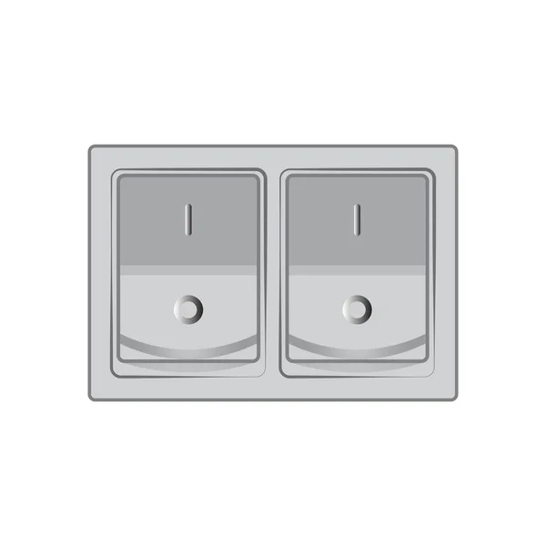 Electric Switch Power Logo Vector Illustration Design — Image vectorielle
