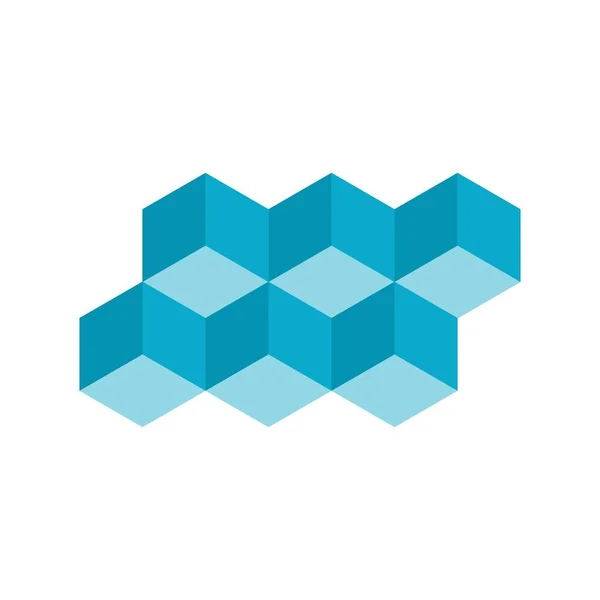 Cube Style Abstract Logo Design Vector Icon — Stockvector