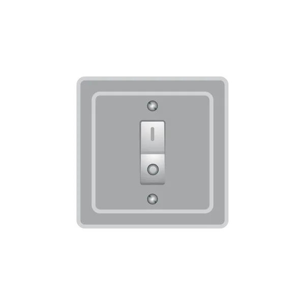 Electric Switch Power Logo Vector Illustration Design — ストックベクタ