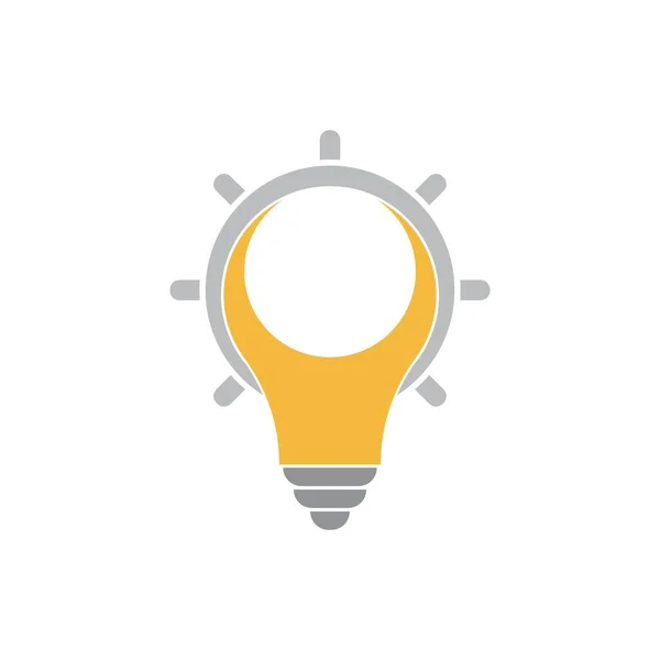 Modèle Illustration Vectorielle Logo Ampoule — Image vectorielle