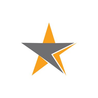 Yıldız Logosu Şablonu vektör illüstrasyon tasarımı