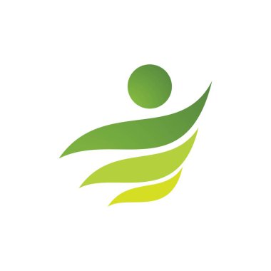 Sağlıklı Yaşam Logosu şablon vektör simgesi