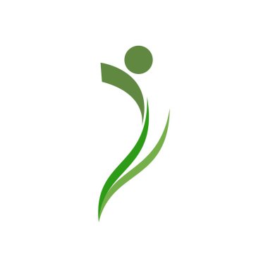 Sağlıklı Yaşam Logosu şablon vektör simgesi