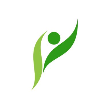 Sağlıklı Yaşam Logosu şablon vektör simgesi
