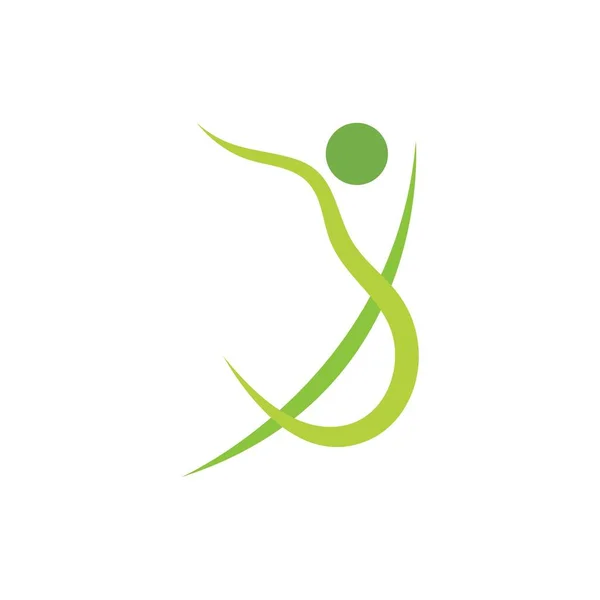 Gesundes Leben Logo Vorlage Vektorsymbol — Stockvektor