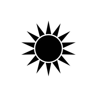 güneş illüstrasyon logo vektör şablonu