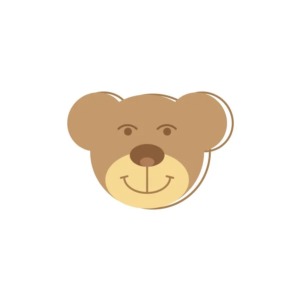 Teddy Bear Logo Vector Illustration Design — Stock Vector