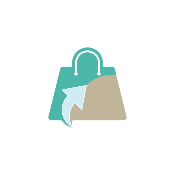Shop Tasche Logo Vektor Illustration — Stockvektor