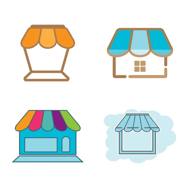 Store Logo Icon Template Vector — ストックベクタ