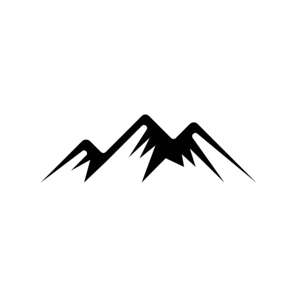 Icono Montaña Logo Plantilla Negocios Vector — Vector de stock