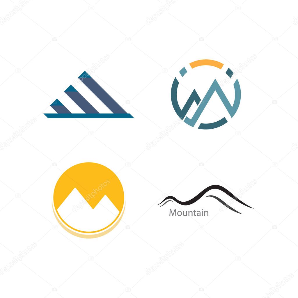 Mountain icon  Logo Business Template Vector