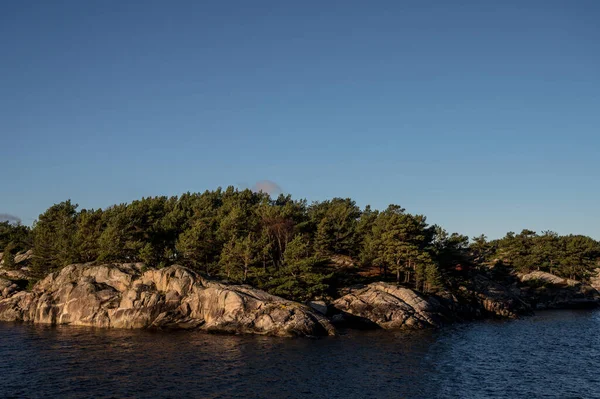 Fundo Arquipélago De Estocolmo Escandinávia Sem Pessoas Verão Foto