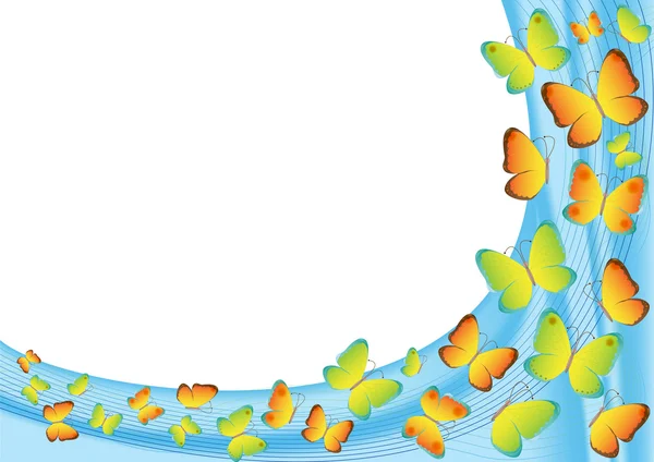 arka planda uçan kelebekler