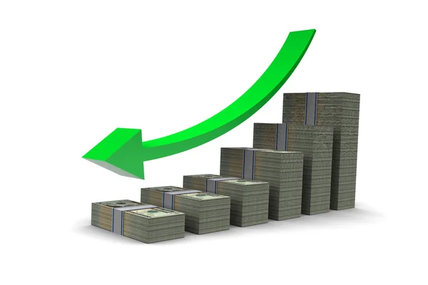 Dollari Barchart Down Trend — Foto Stock