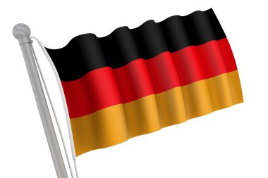 Almanya bayrağı direği