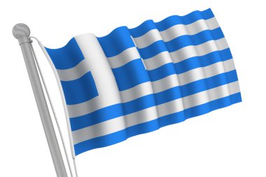 Yunanistan bayrağı kutup