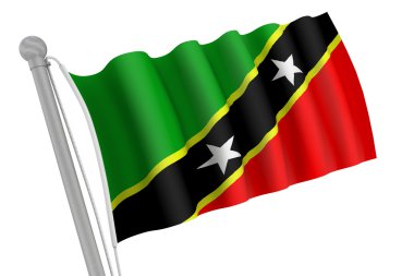 Saint kitts ve nevis bayrak direği