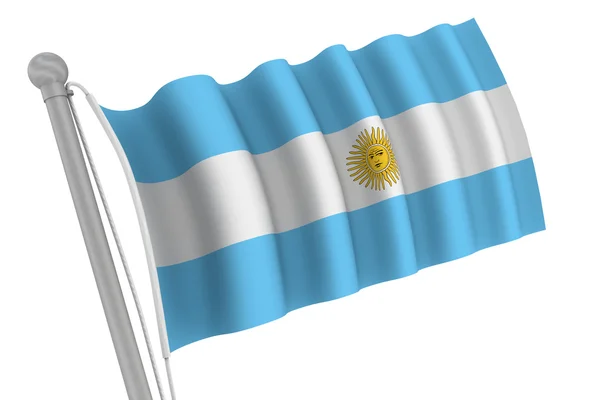 Argentina flagga på Nordpolen — Stockfoto