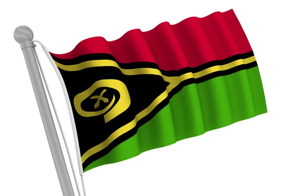 Bandera de Zimbabue en el Polo —  Fotos de Stock