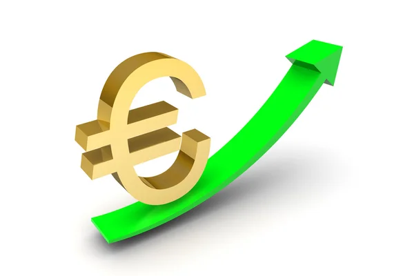 Euro Sterling Up Arrow — Stock Photo, Image