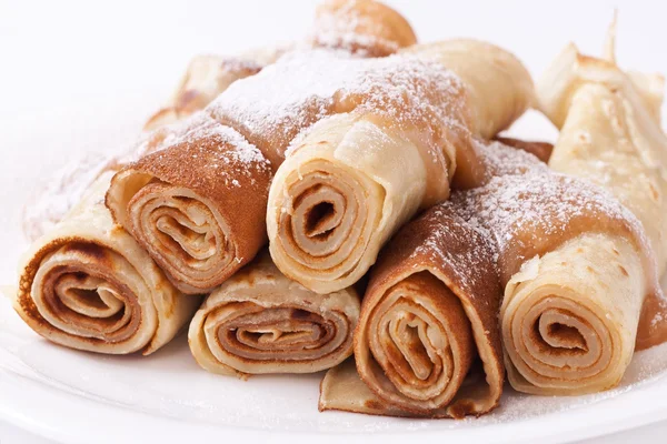 Süße Pfannkuchen im traditionellen Stil — Stockfoto