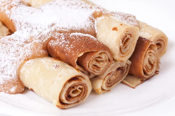 Süße Pfannkuchen im traditionellen Stil — Stockfoto