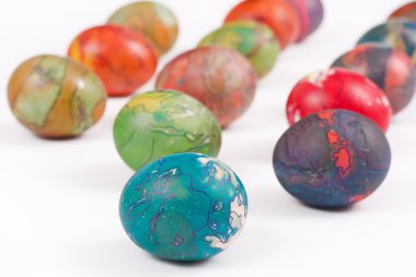 çok renkli Paskalya yumurtaları