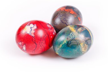 çok renkli Paskalya yumurtaları