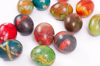 çok renkli Paskalya yumurtaları