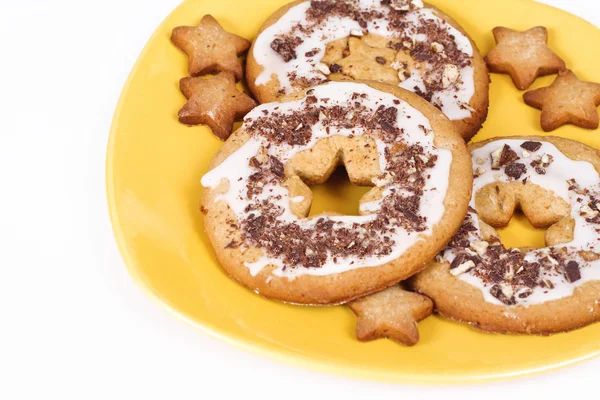 Пісочне печиво на тарілці — стокове фото