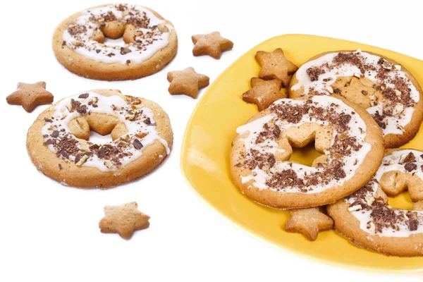 Пісочне печиво на тарілці — стокове фото