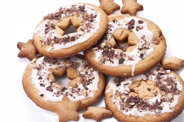 Пісочне печиво під глазур'ю — стокове фото