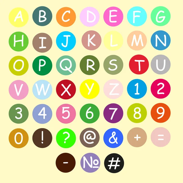 Kolorowy alfabet z plasteliny. — Wektor stockowy