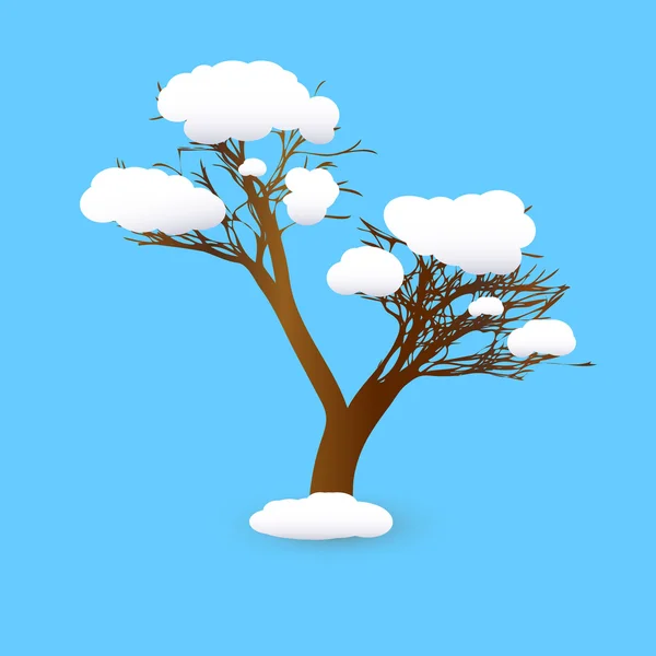 Árbol de invierno — Vector de stock