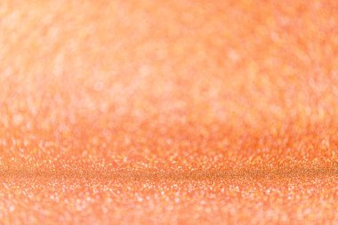 Fotokopi uzayı olan soyut, bulanık turuncu, sarı, parlak arkaplan. Bokeh 'li boş, parlak mercan arka planı.