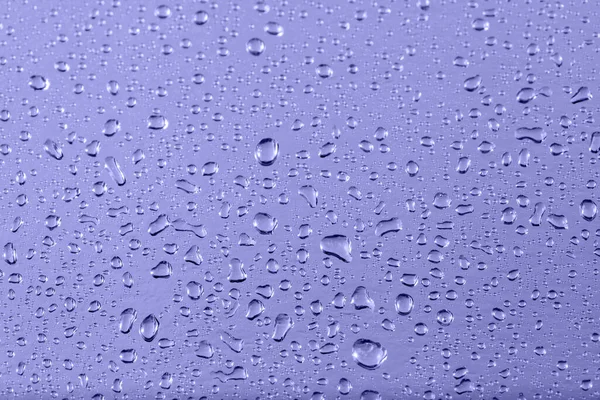 Textura Lámina Metálica Violeta Con Gotas Agua Como Fondo Con —  Fotos de Stock