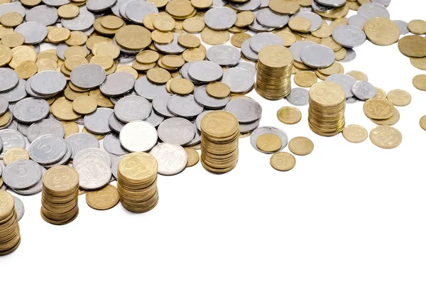 The scattered coins — Stock Photo, Image