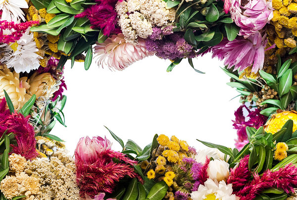 Рамка из цветов
