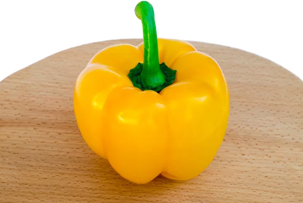 Gele peper op een bord — Stockfoto